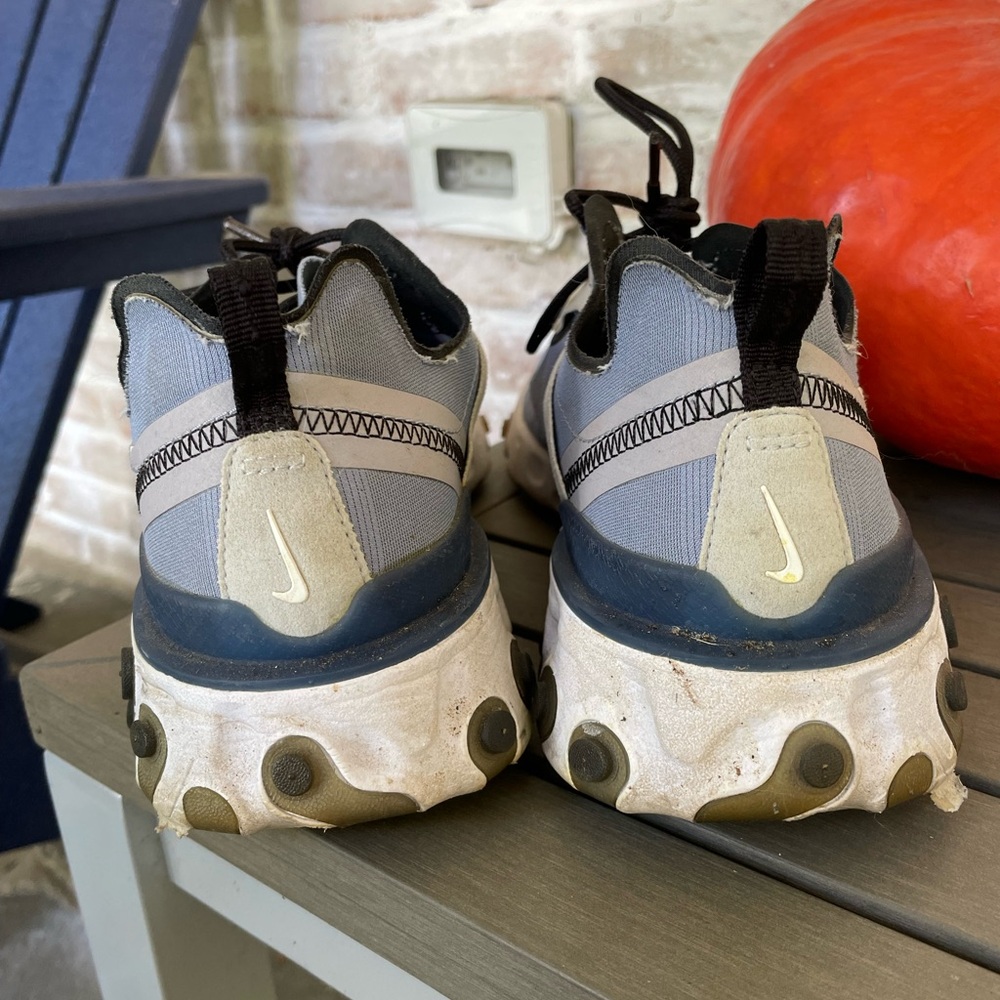 2019 Nike React Element 55 Indigo Fog Blue White … - image 3